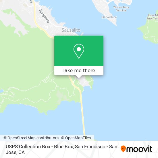 USPS Collection Box - Blue Box map