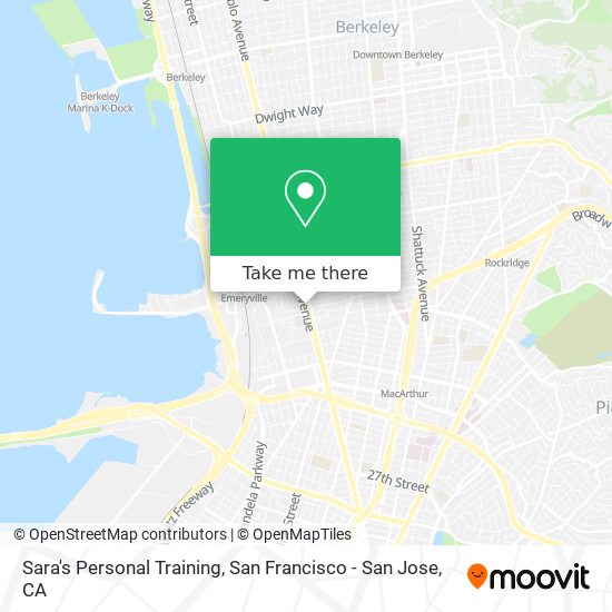 Sara's Personal Training map