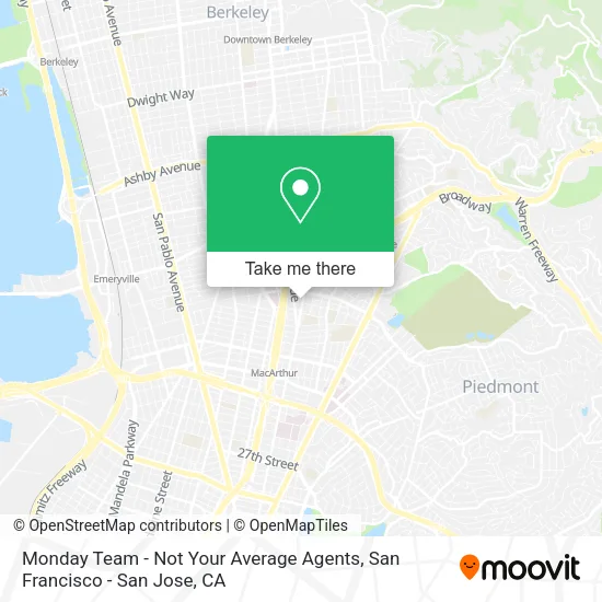 Mapa de Monday Team - Not Your Average Agents