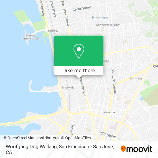 Mapa de Woofgang Dog Walking