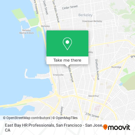 Mapa de East Bay HR Professionals