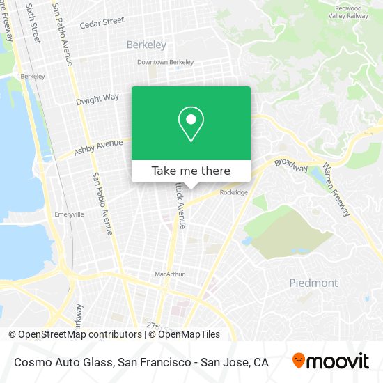 Mapa de Cosmo Auto Glass