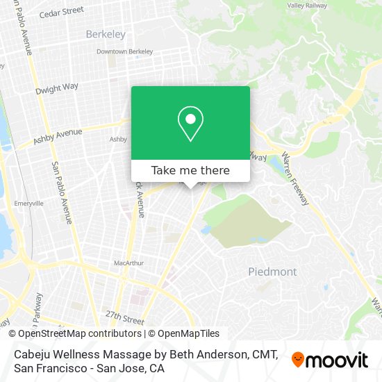 Mapa de Cabeju Wellness Massage by Beth Anderson, CMT