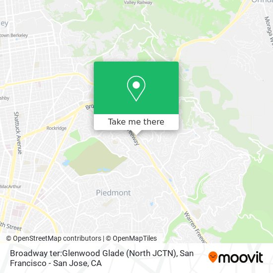 Broadway ter:Glenwood Glade (North JCTN) map