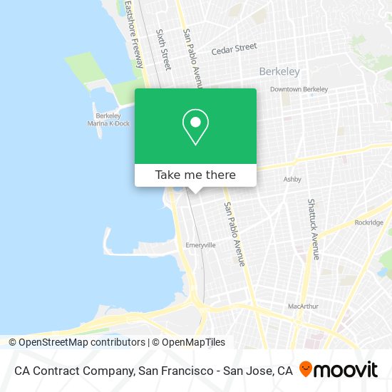 CA Contract Company map