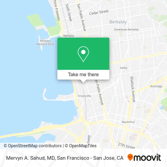 Mapa de Mervyn A. Sahud, MD