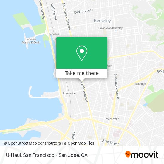 U-Haul map