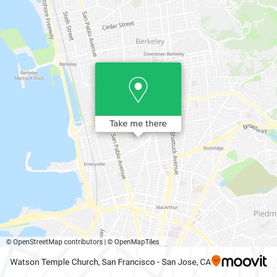 Watson Temple Church map