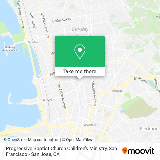 Progressive Baptist Church Children's Ministry map