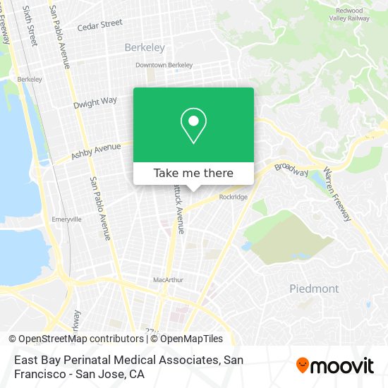 East Bay Perinatal Medical Associates map