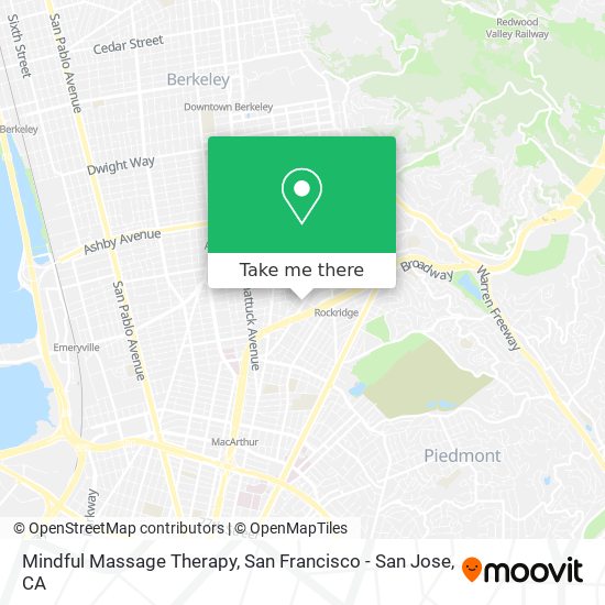 Mindful Massage Therapy map