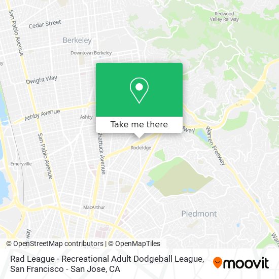Rad League - Recreational Adult Dodgeball League map