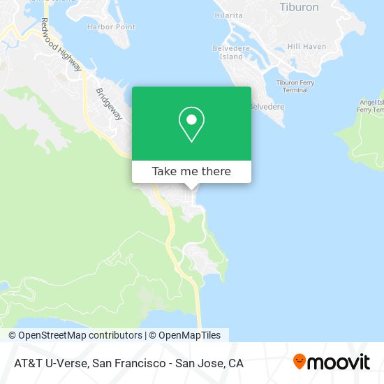 Mapa de AT&T U-Verse