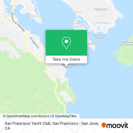 San Francisco Yacht Club map