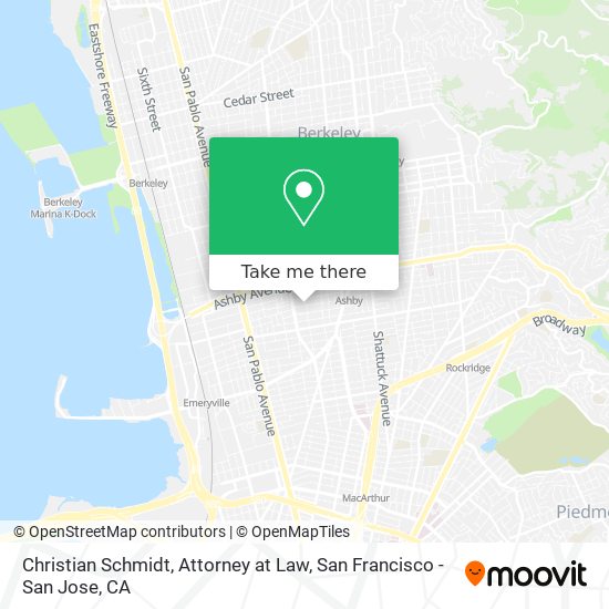 Christian Schmidt, Attorney at Law map