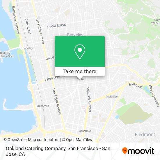 Mapa de Oakland Catering Company