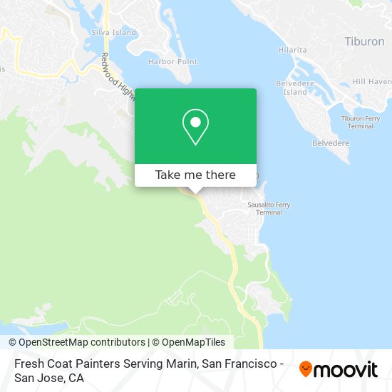 Fresh Coat Painters Serving Marin map