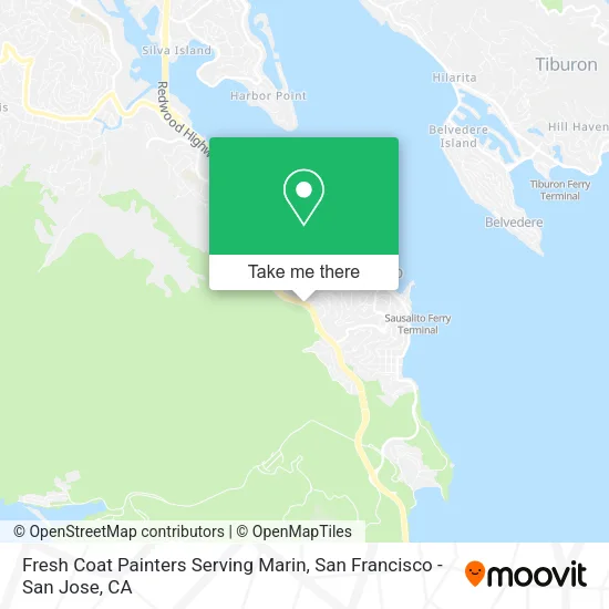 Fresh Coat Painters Serving Marin map