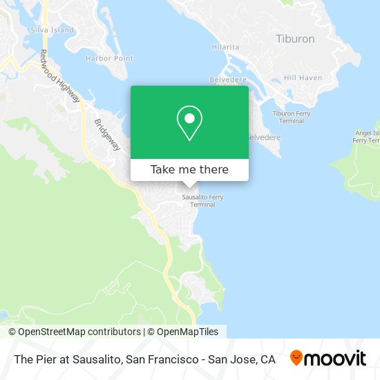 The Pier at Sausalito map