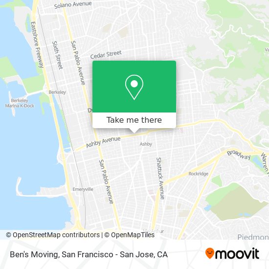 Mapa de Ben's Moving