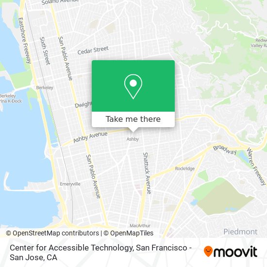 Center for Accessible Technology map