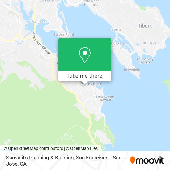 Sausalito Planning & Building map