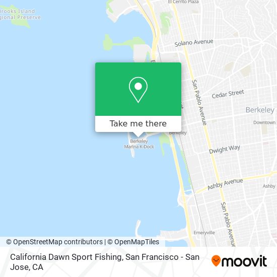 California Dawn Sport Fishing map