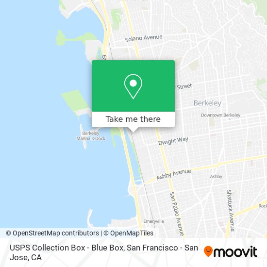 USPS Collection Box - Blue Box map