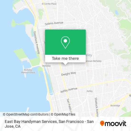 Mapa de East Bay Handyman Services