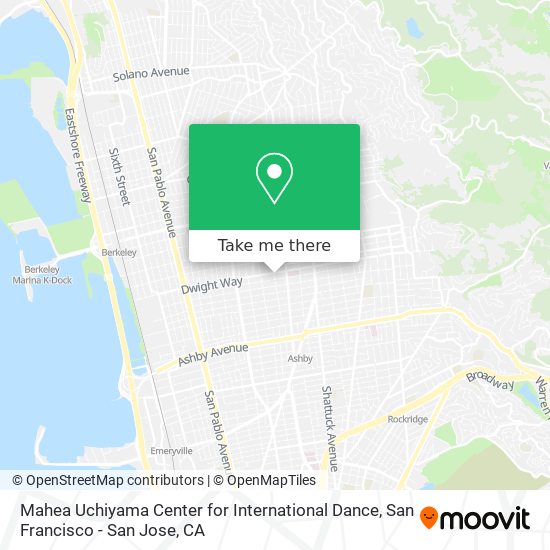 Mapa de Mahea Uchiyama Center for International Dance