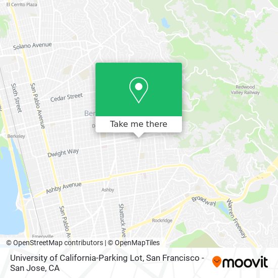 Mapa de University of California-Parking Lot