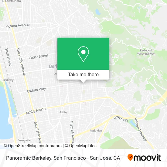 Mapa de Panoramic Berkeley
