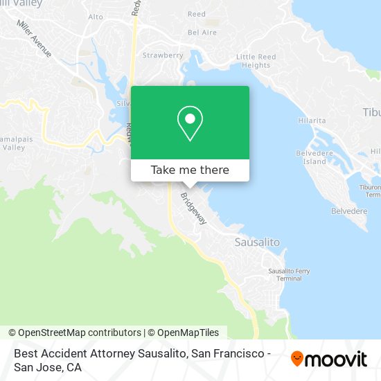 Mapa de Best Accident Attorney Sausalito