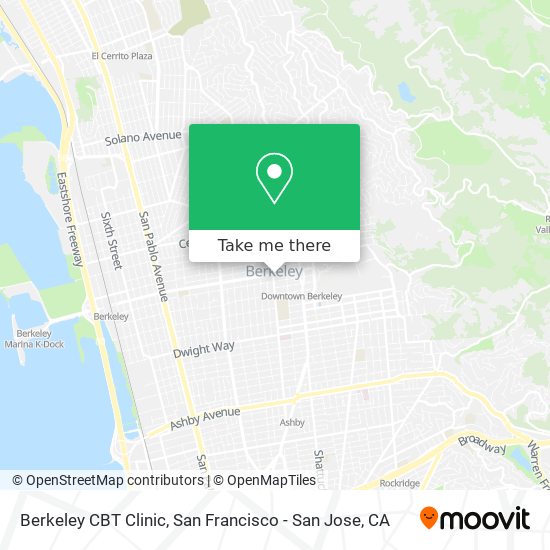 Berkeley CBT Clinic map