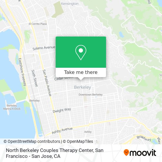 Mapa de North Berkeley Couples Therapy Center
