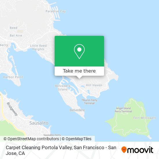 Mapa de Carpet Cleaning Portola Valley