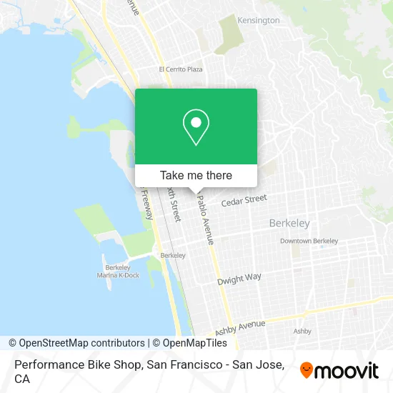 Mapa de Performance Bike Shop