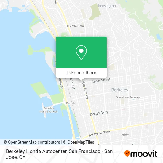 Mapa de Berkeley Honda Autocenter