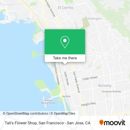 Mapa de Tali's Flower Shop
