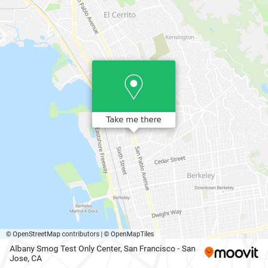 Albany Smog Test Only Center map