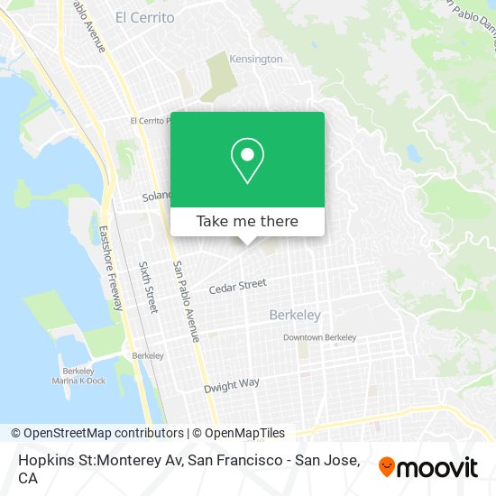 Mapa de Hopkins St:Monterey Av