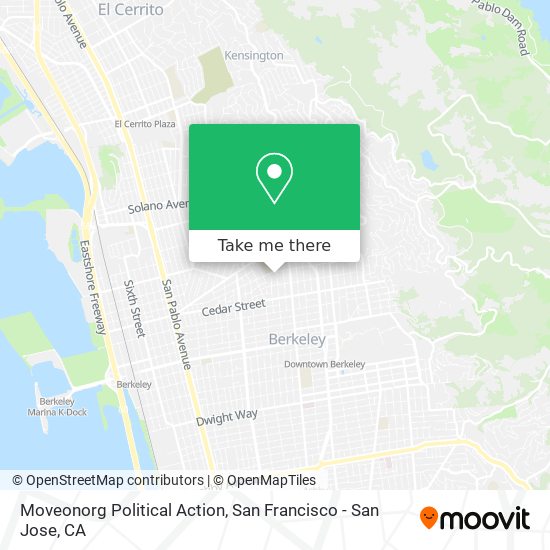 Mapa de Moveonorg Political Action
