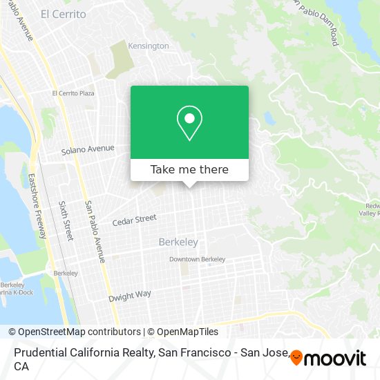 Prudential California Realty map