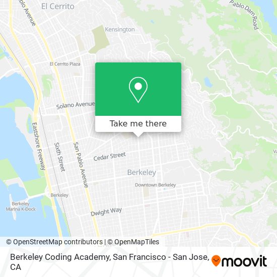 Mapa de Berkeley Coding Academy