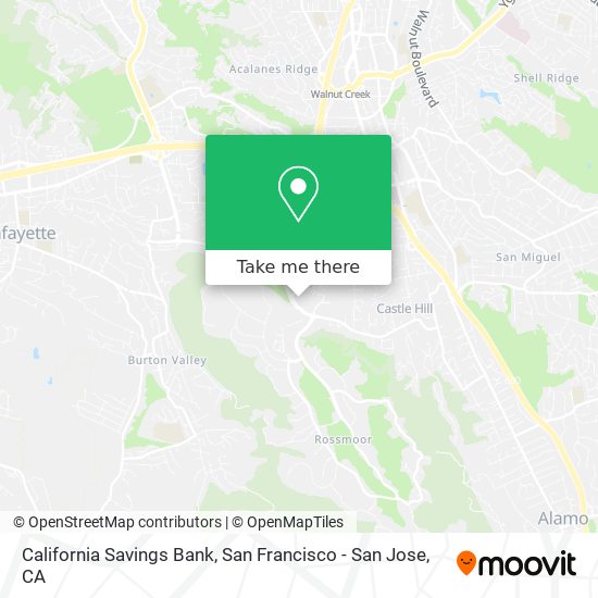 Mapa de California Savings Bank