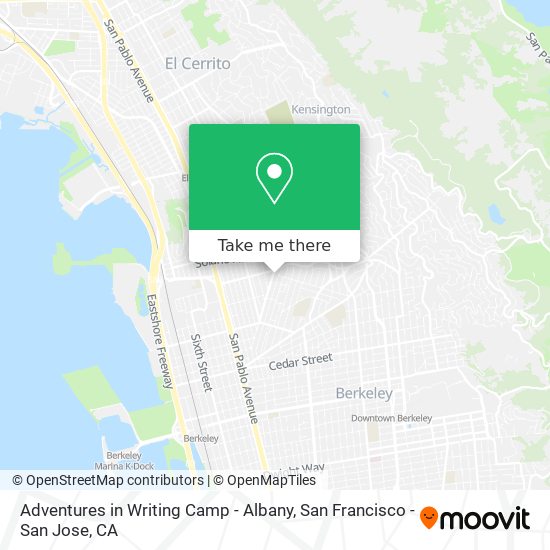 Mapa de Adventures in Writing Camp - Albany