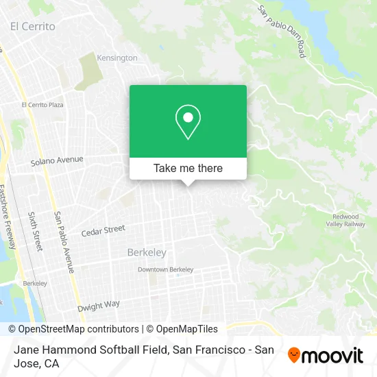 Mapa de Jane Hammond Softball Field