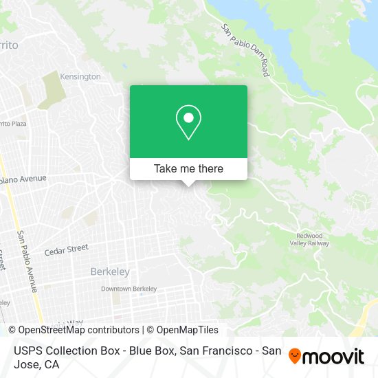 USPS Collection Box - Blue Box map