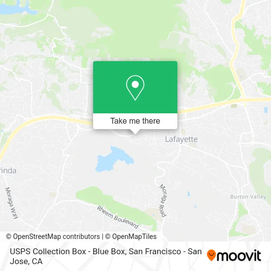 USPS Collection Box - Blue Box map