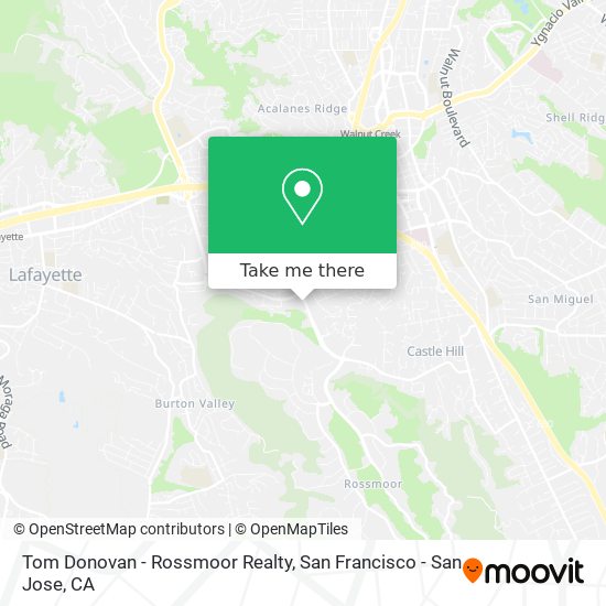 Mapa de Tom Donovan - Rossmoor Realty